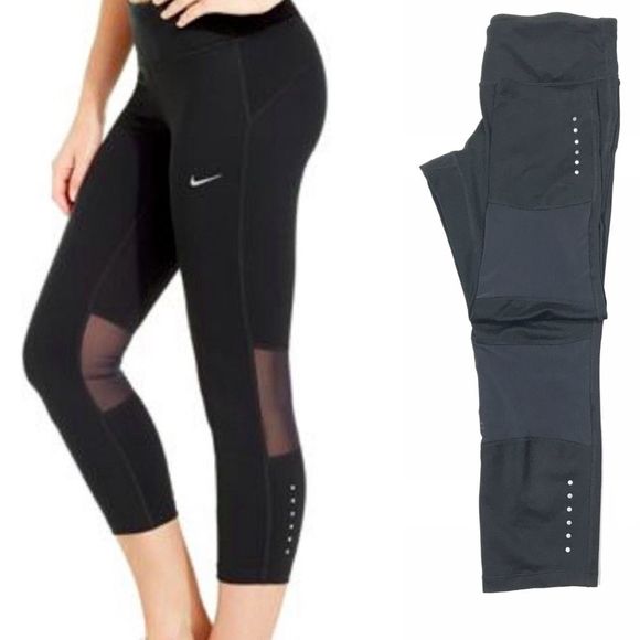 Nike Pants - ♣️ Nike Power Training Cropped Mesh ¾ Leggings S